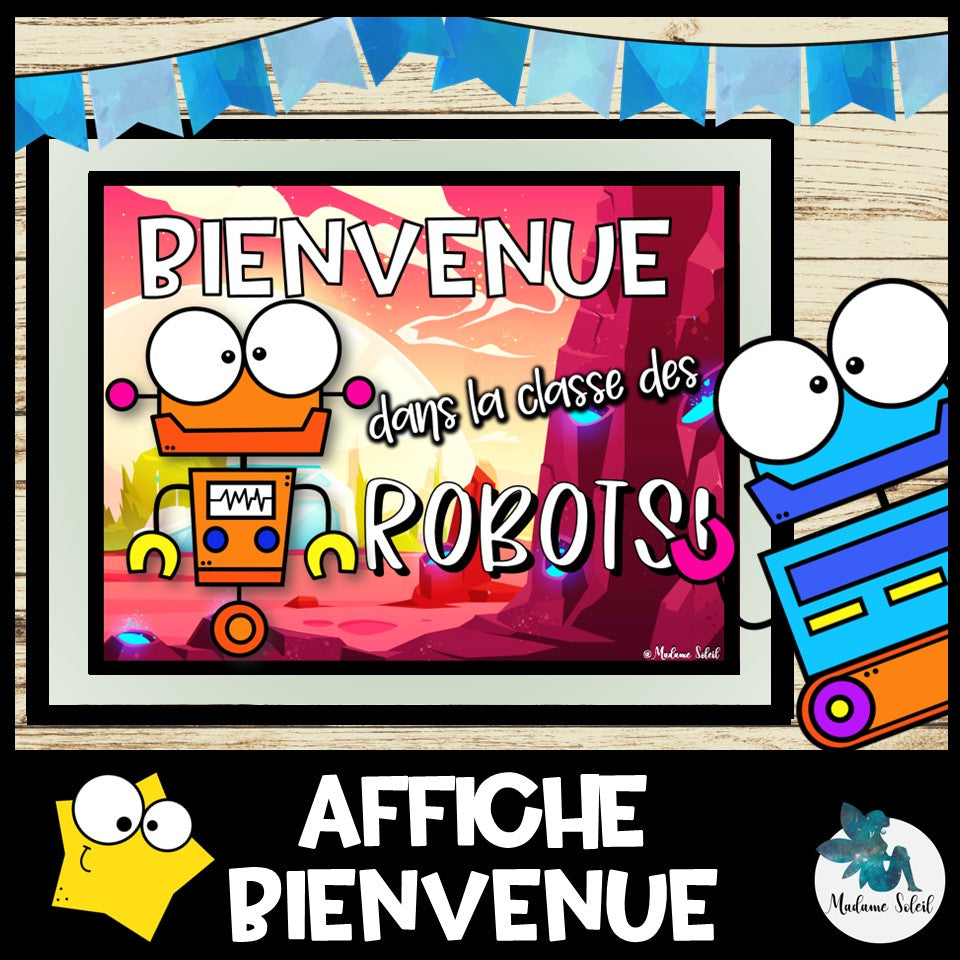 Affiches BIENVENUE Robot