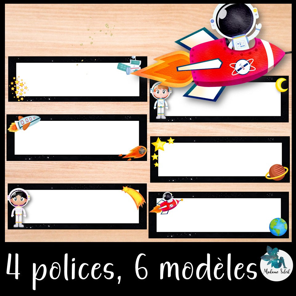 Étiquette d'identification - Espace