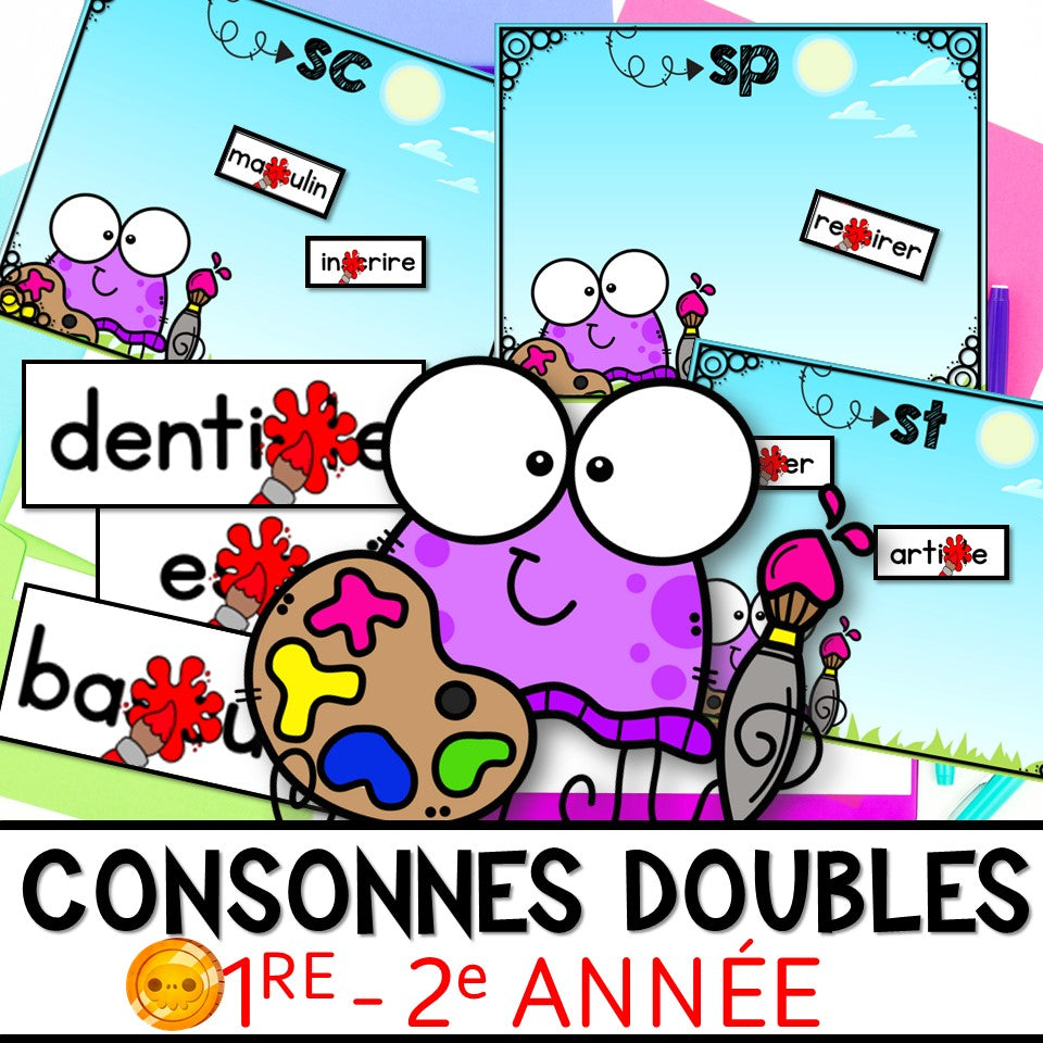 Les consonnes doubles sous la peinture