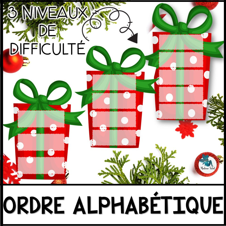 Ordre alphabétique de Noël
