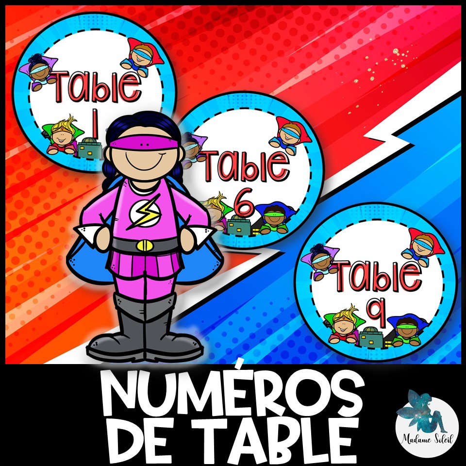 Numéros de table du Super-héros