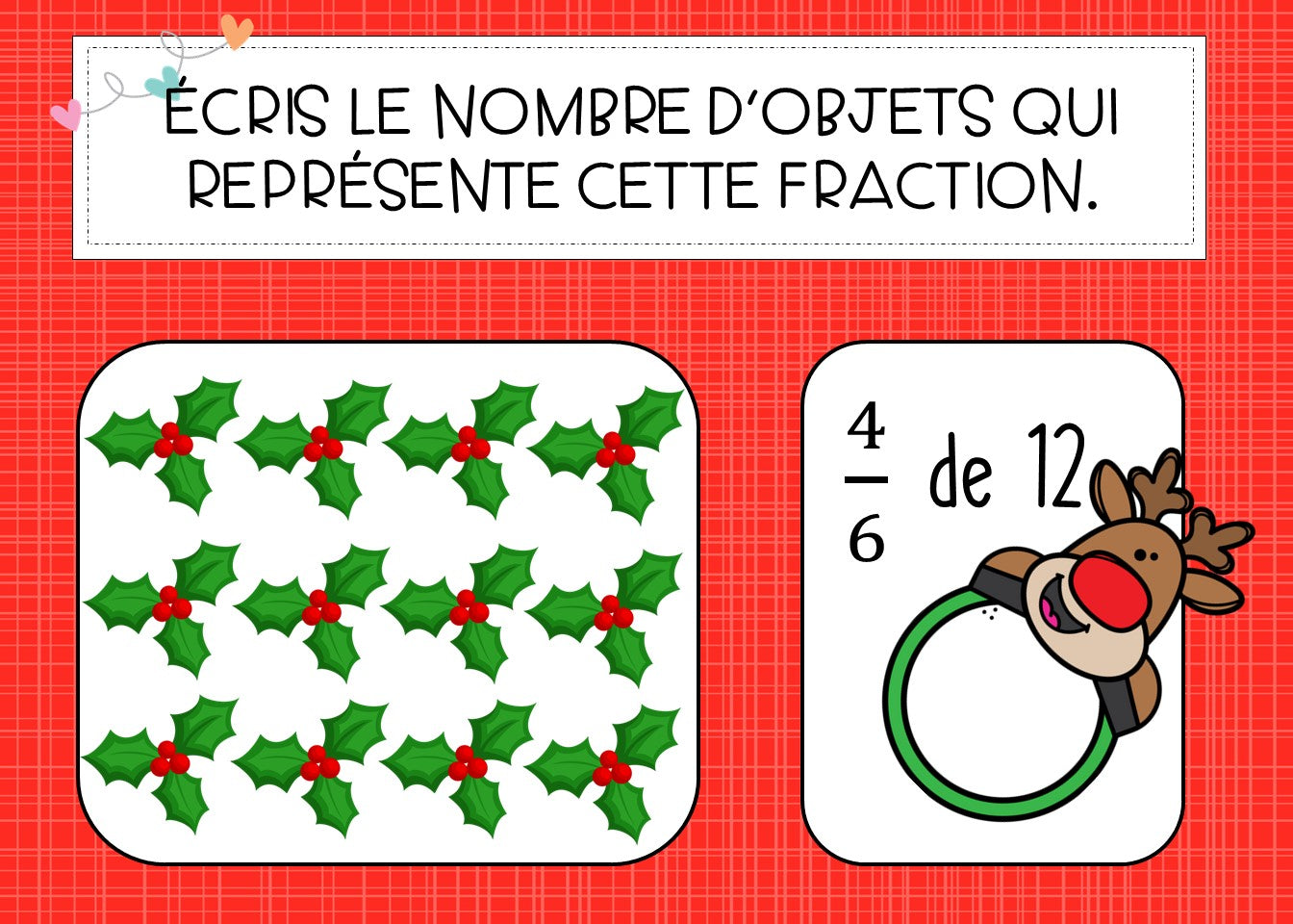 Fraction d'une collection de Noël