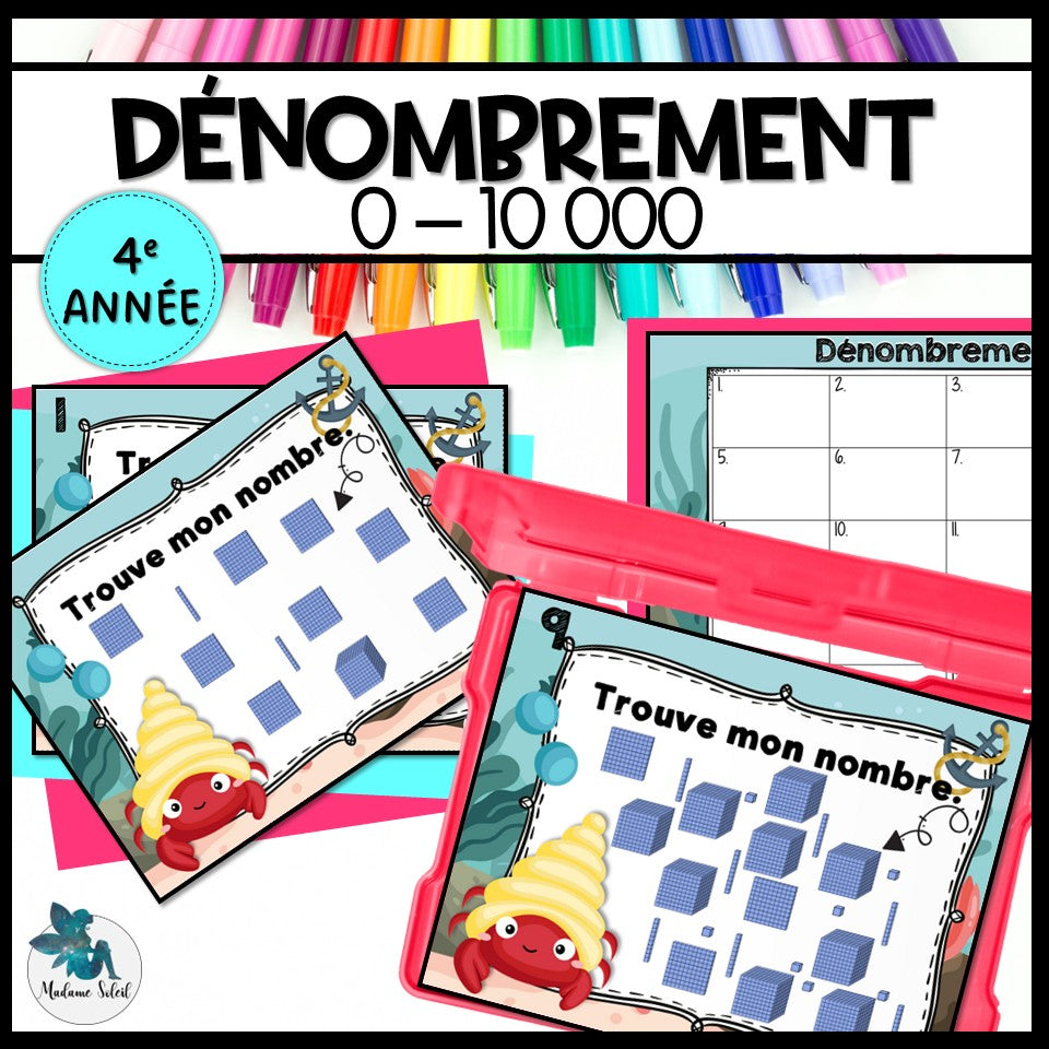 Regrouper et dénombrer 0-10 000
