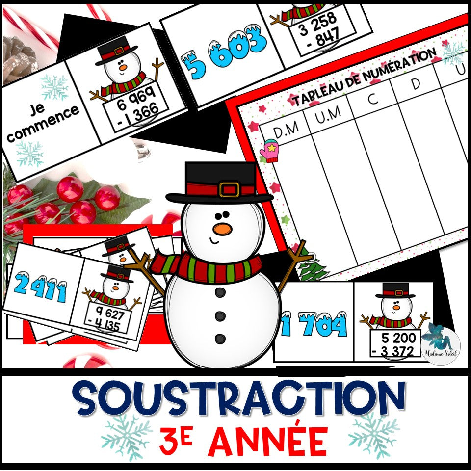 Soustraction de l'hiver en 3e année