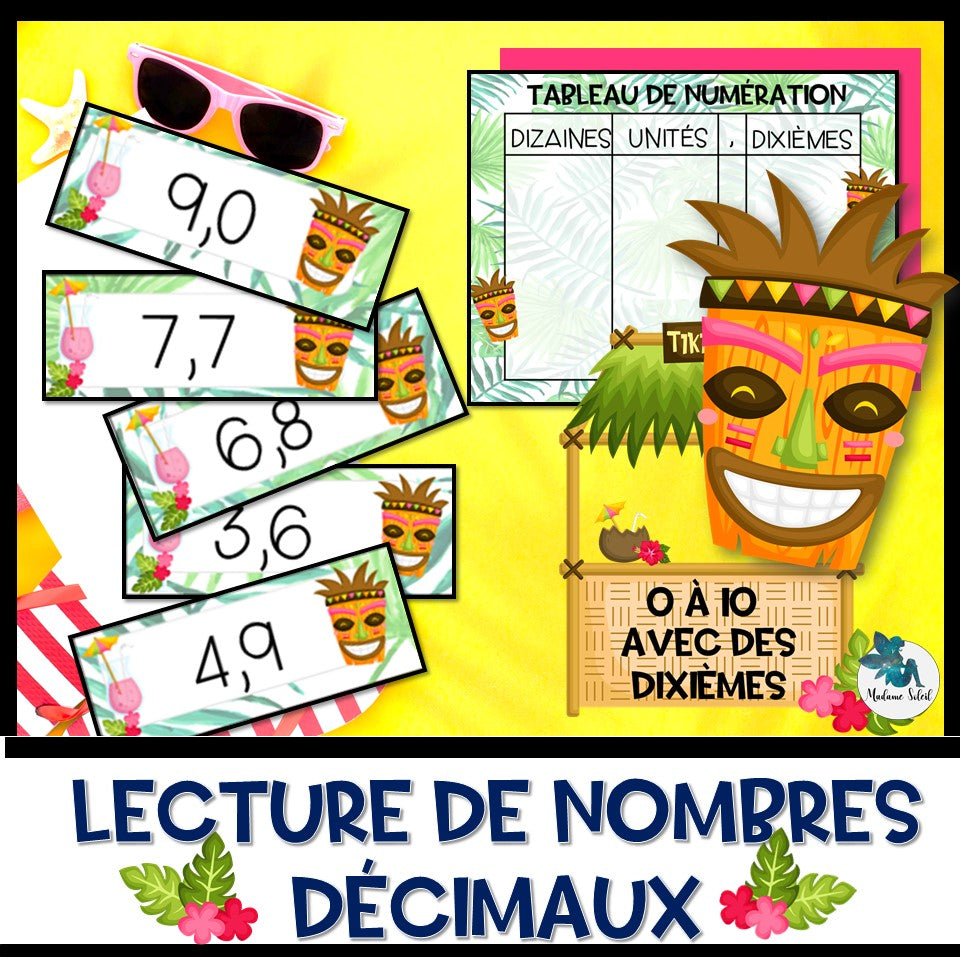 Lecture de nombres décimaux – Niveau 1