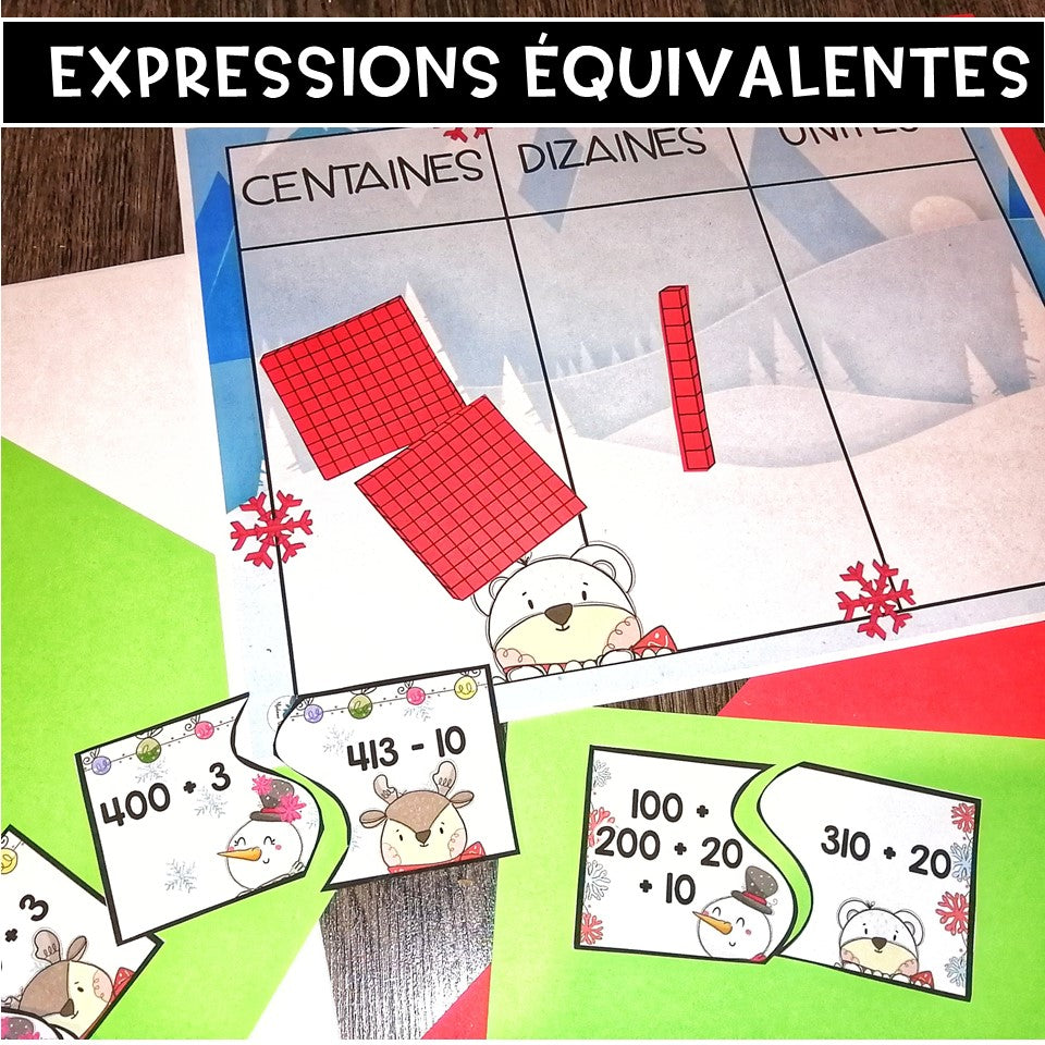 Expressions équivalentes de l'hiver 2e année