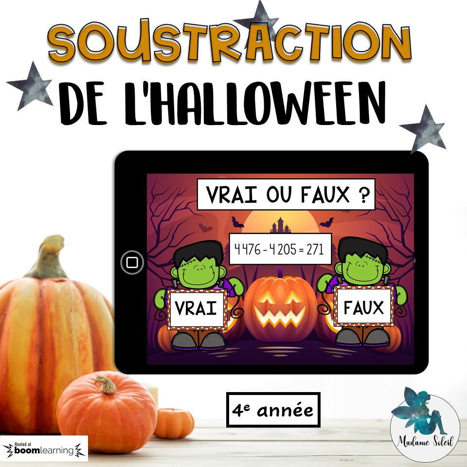 Soustraction de l'Halloween Boom Cards