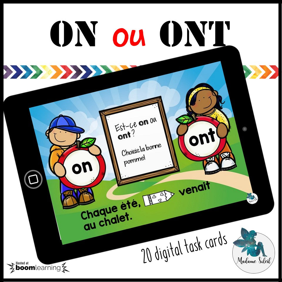 Homophone Boom Cards : on / ont