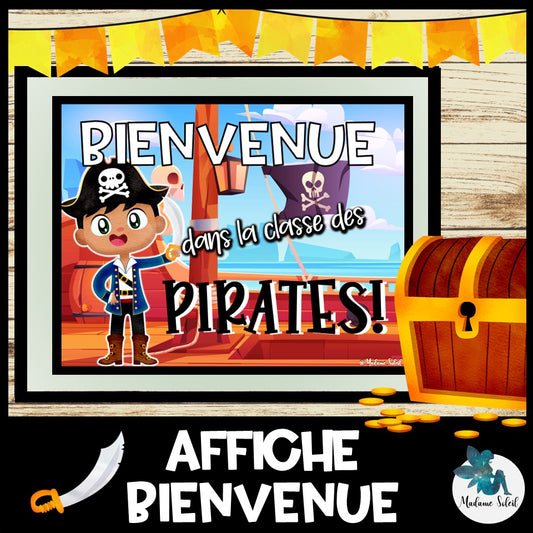 Affiches BIENVENUE Pirate