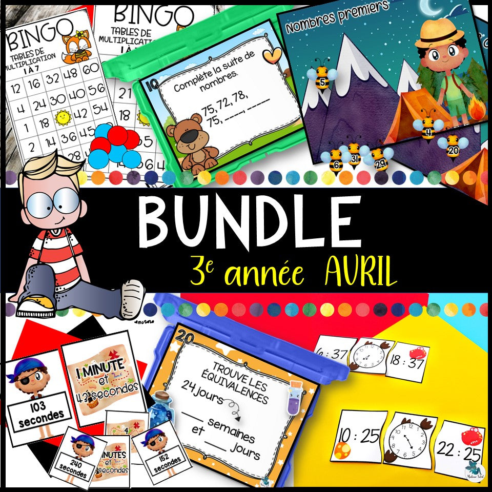 Atelier avril 3e année