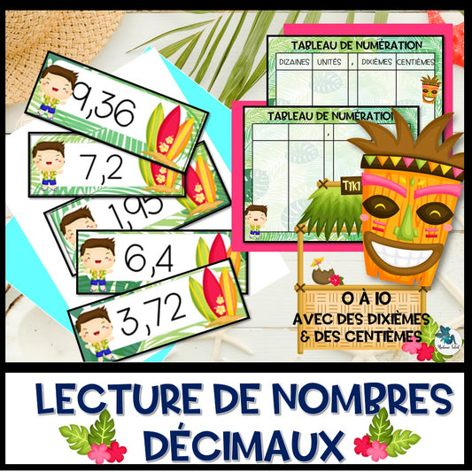 Lecture de nombres décimaux – Niveau 2