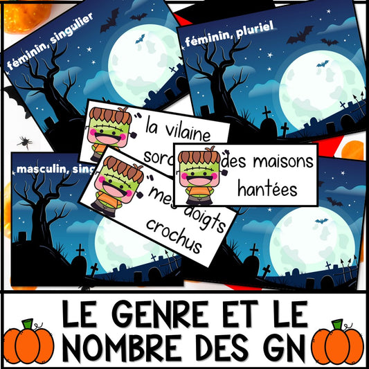 Le genre et le nombre des groupes du nom - Halloween