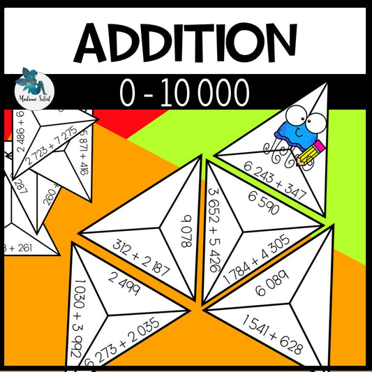 Addition avec retenue - Nombres à 4 chiffres