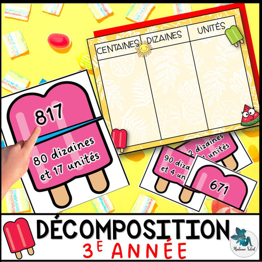 Décomposition de nombres 0 - 1 000 avec échange