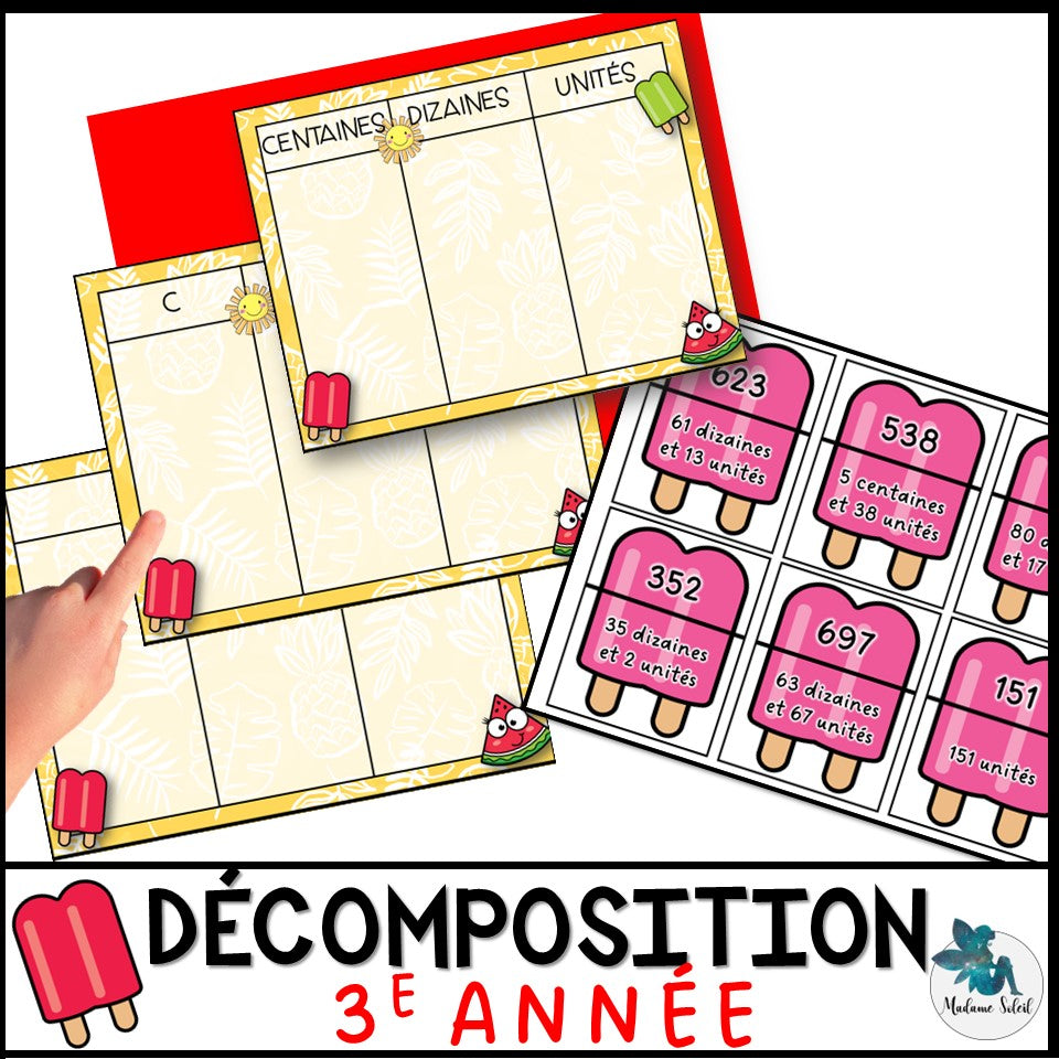 Décomposition de nombres 0 - 1 000 avec échange