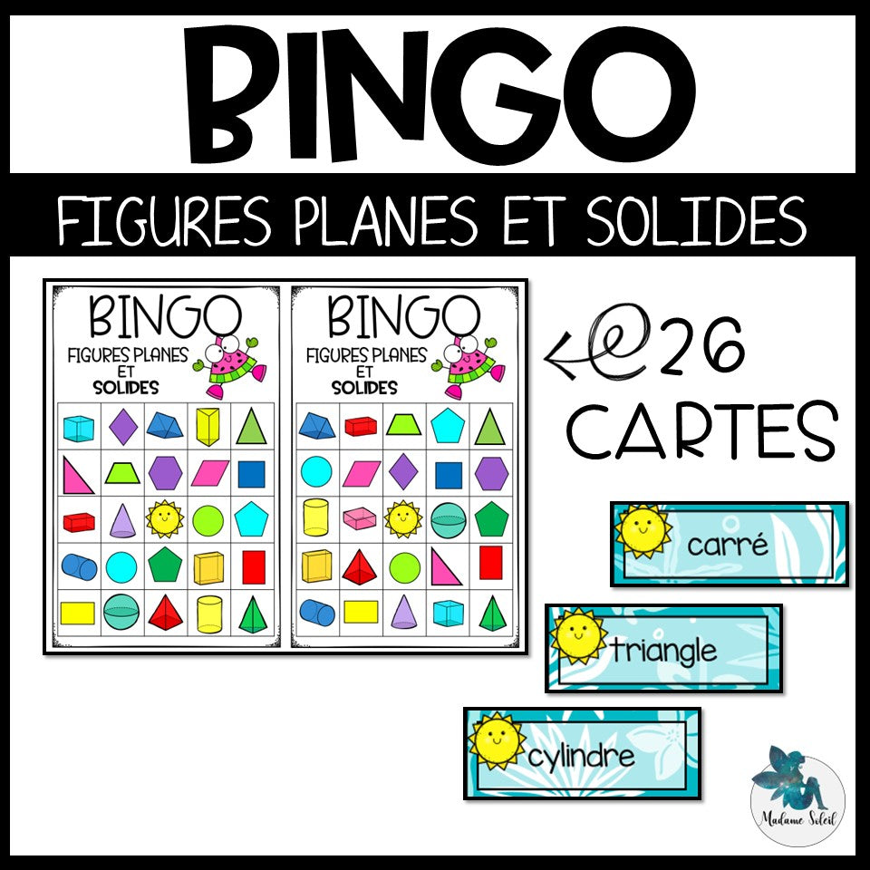 Bingo des figures planes et des solides