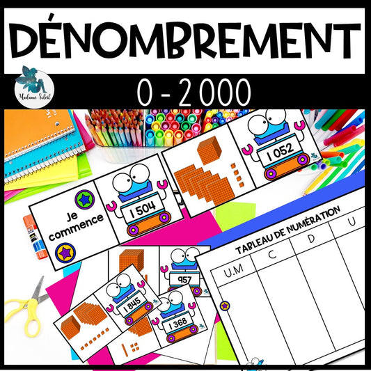 Les nombres de 0 à 2 000 Le dénombrement