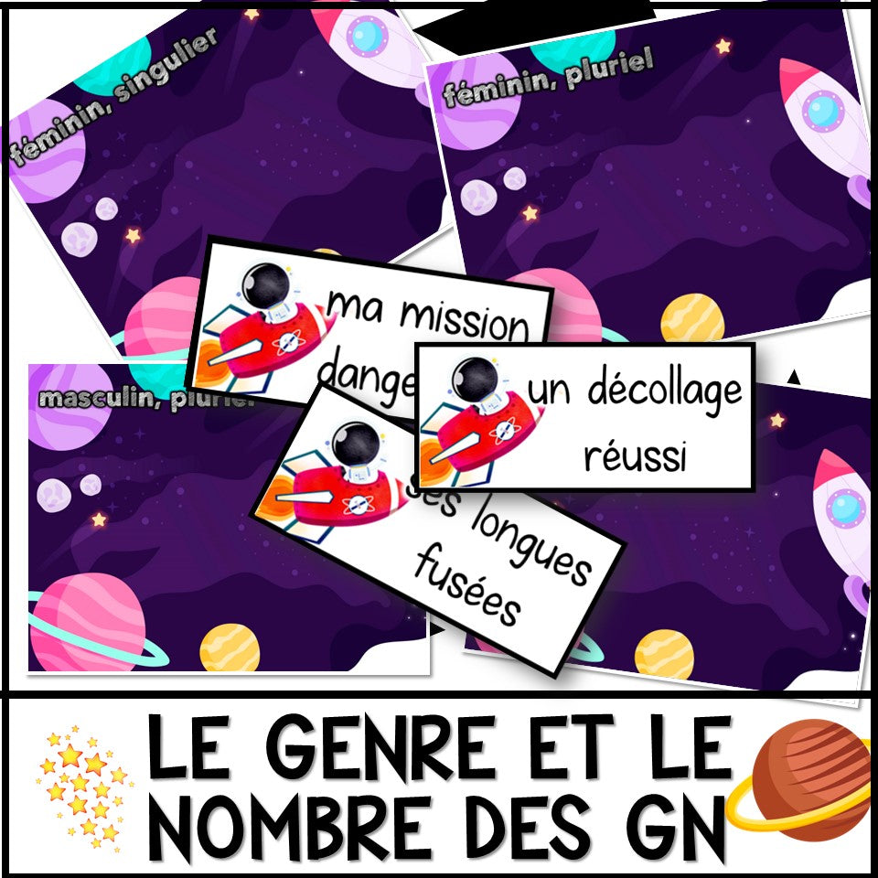 Le genre et le nombre des groupes du nom