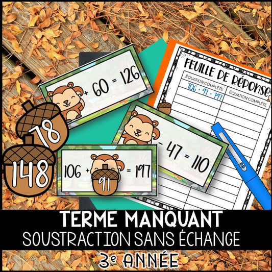 Terme manquant 0-200 addition et soustraction