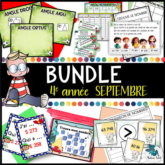 Atelier Bundle de septembre 4e année