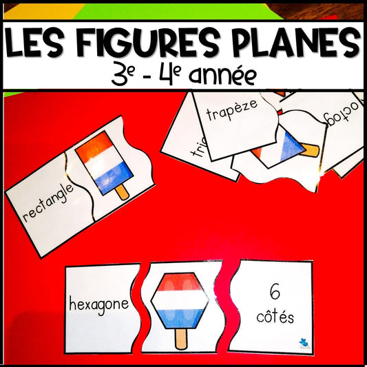 Les figures planes en 3e année et 4e année