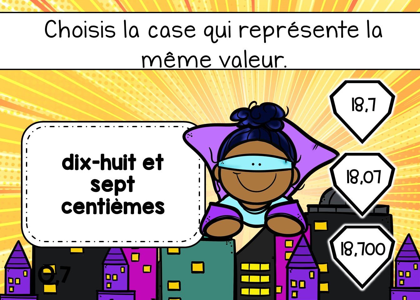 Les nombres décimaux - Boom Cards