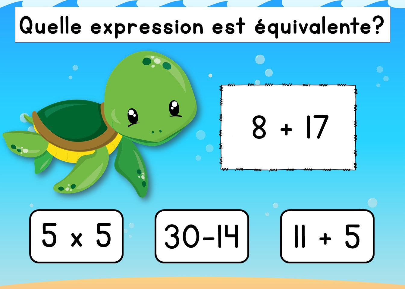 Expressions équivalentes - Boom Cards