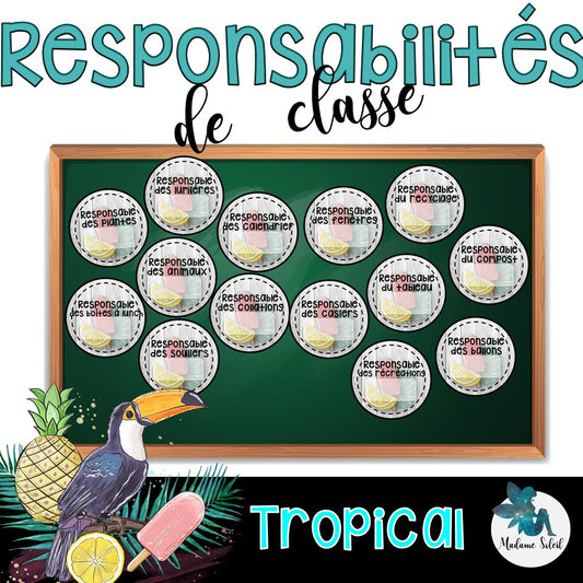 Responsabilités de classes - Thème tropical
