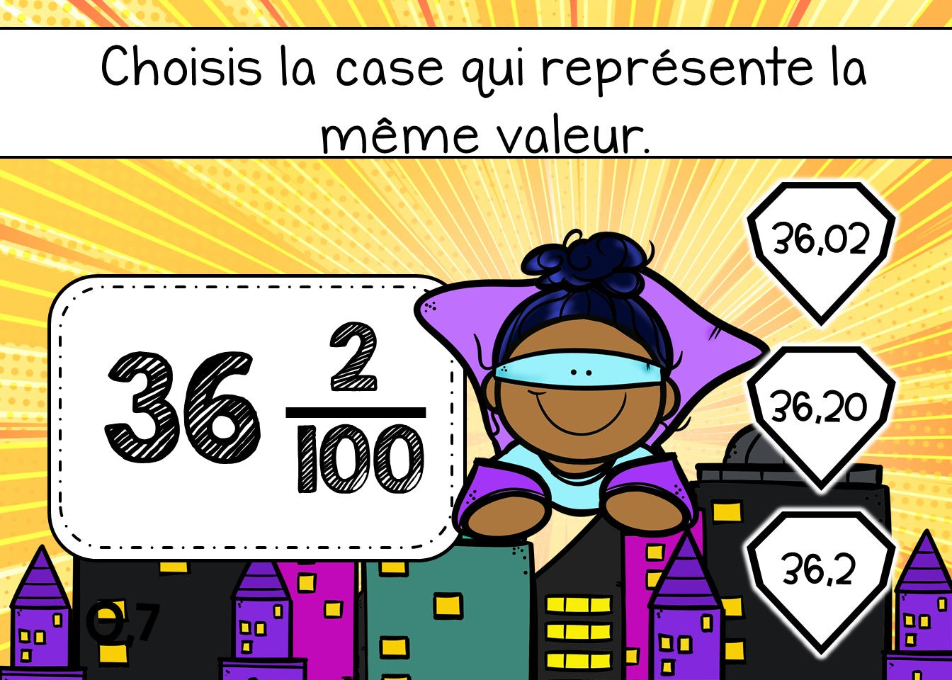 Les nombres décimaux - Boom Cards