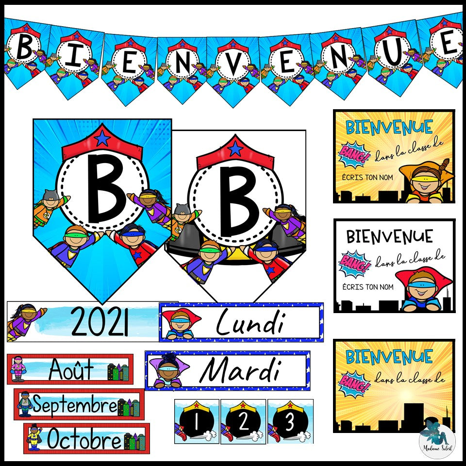 Affichage de classe Super-héros