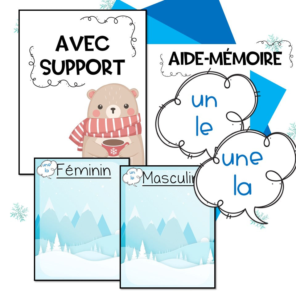 Le genre des noms communs en 2e année : Féminin et masculin