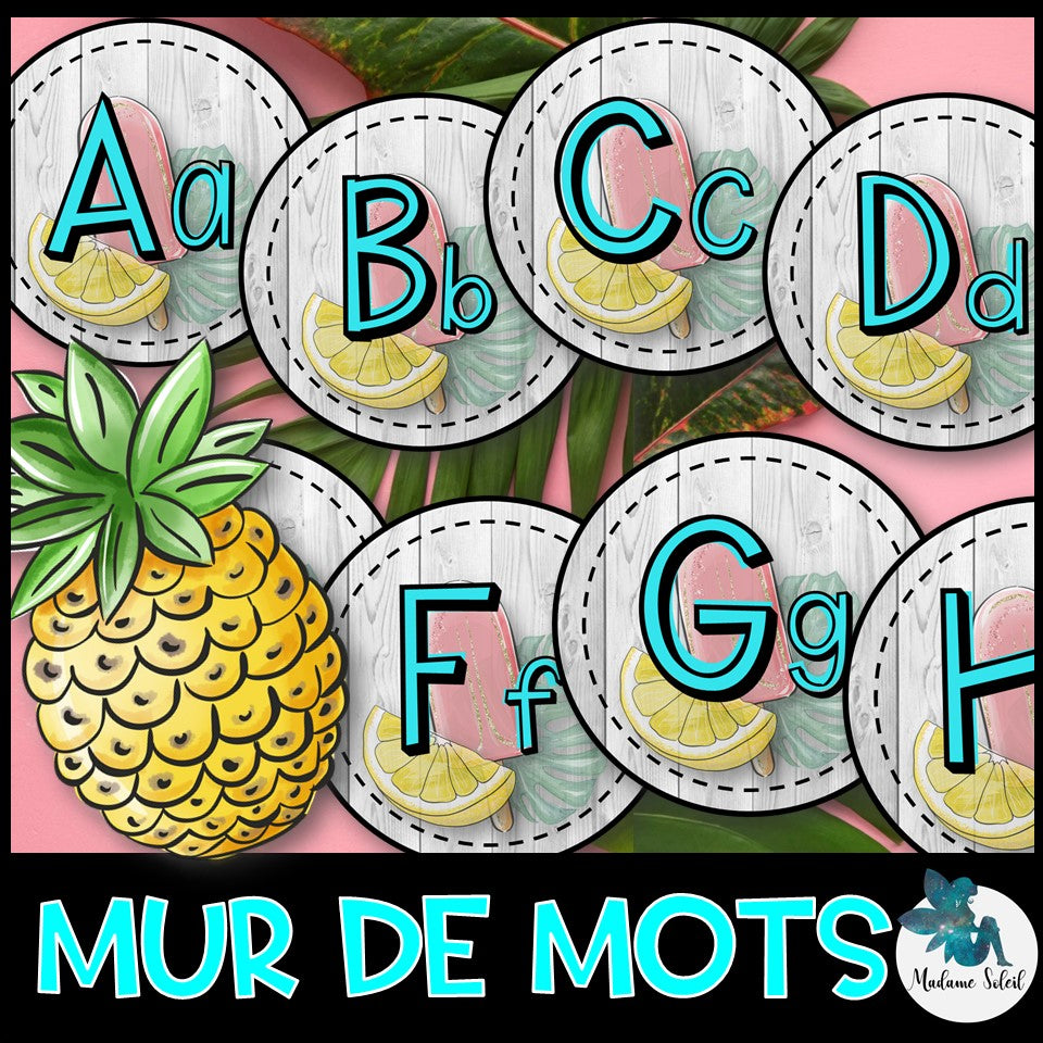 Mur de mots - TROPICAL