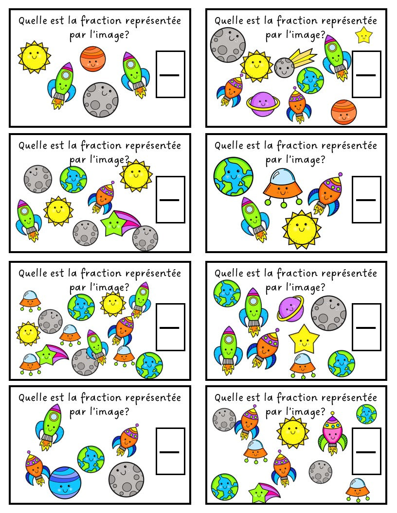 Fraction d'une collection dans l'espace
