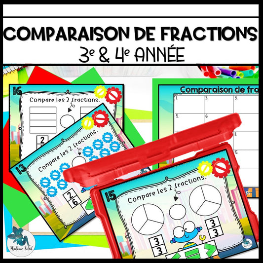 Comparaison de fractions chez les robots
