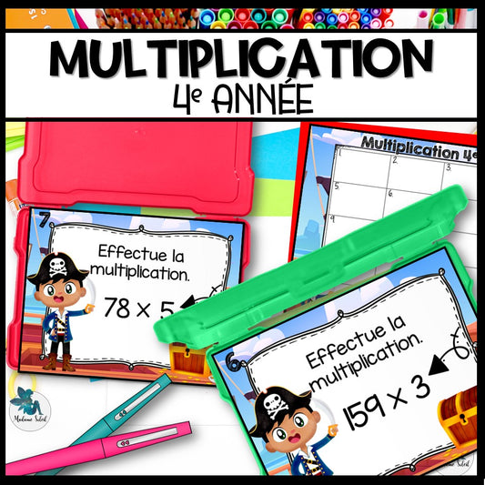 Multiplication en 4e année chez les pirates