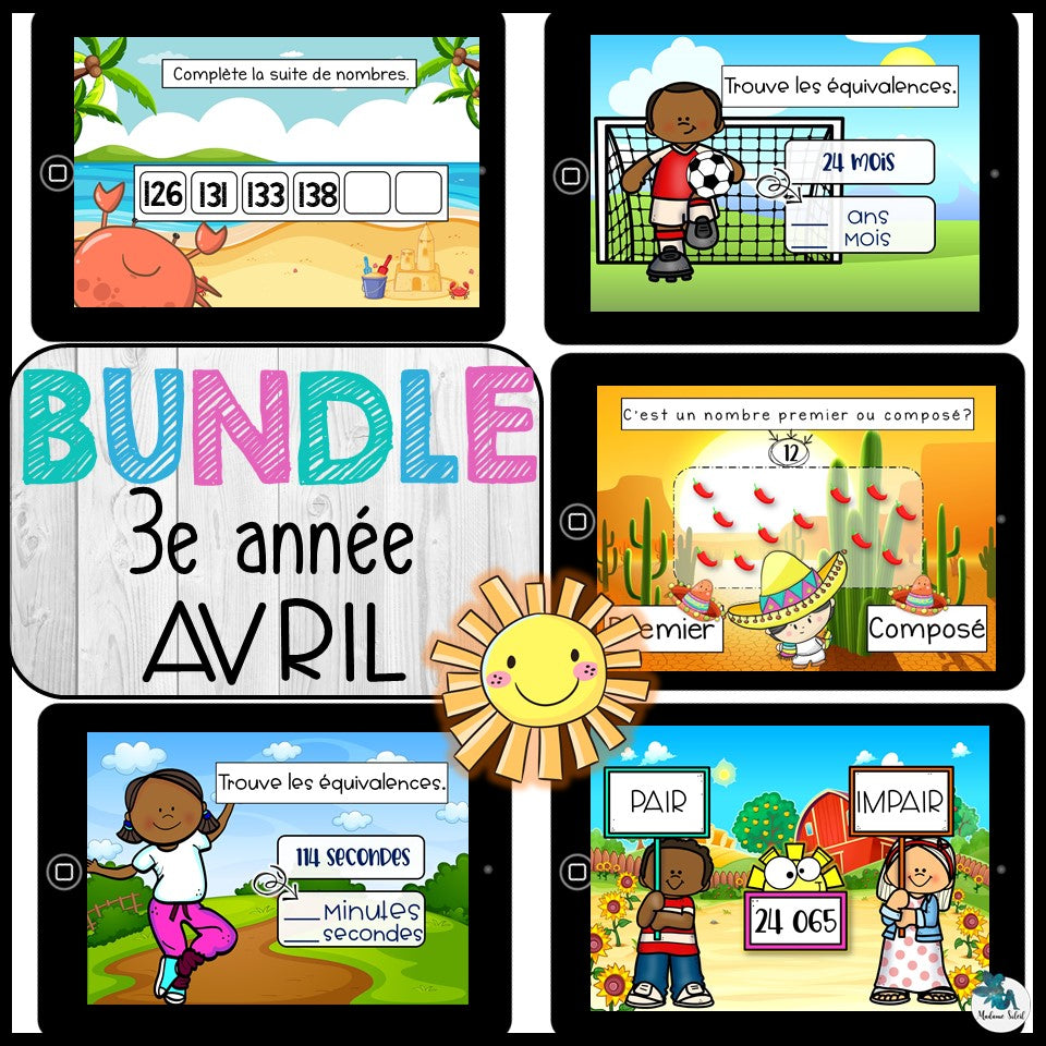 Bundle géant 3e année BOOM CARDS