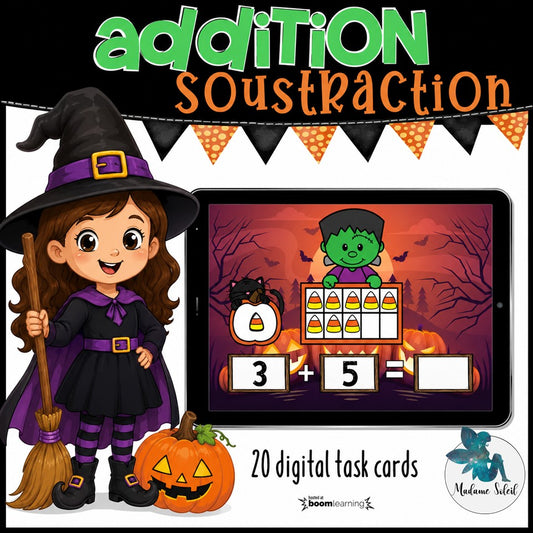 Addition Soustraction de l'Halloween Boom Cards
