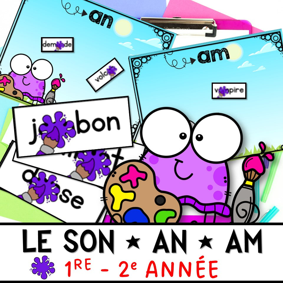 Le son an : an am sous la peinture
