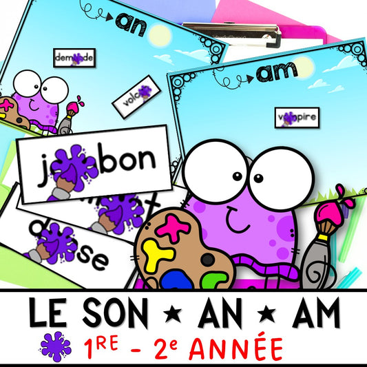 Le son an : an am sous la peinture