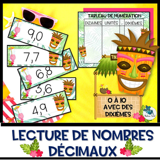 Lecture de nombres décimaux – Niveau 1