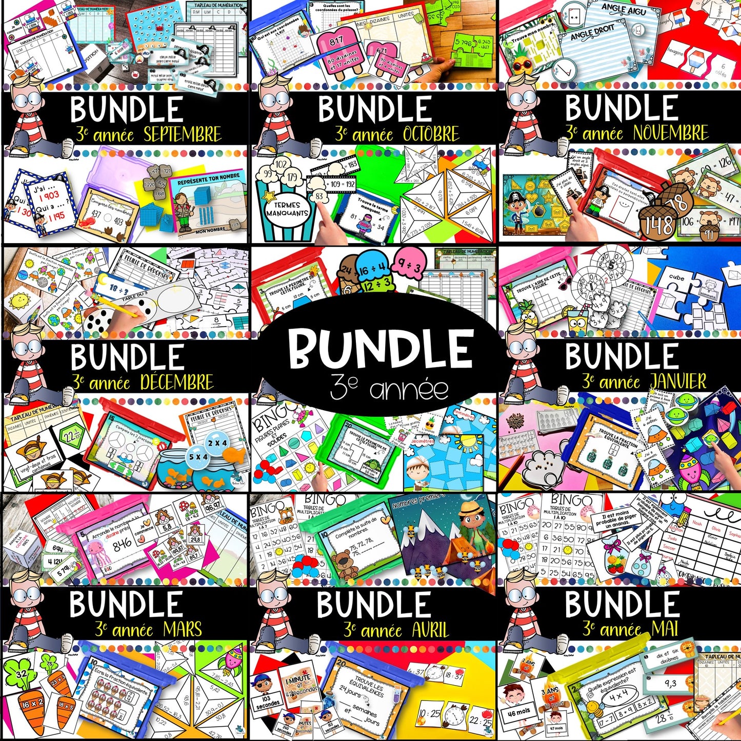 Bundle géant 3e année LES ATELIERS