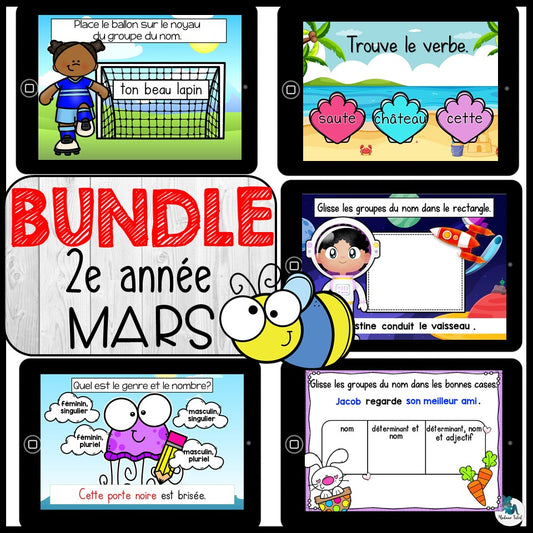 Bundle de français 2e année – Mars
