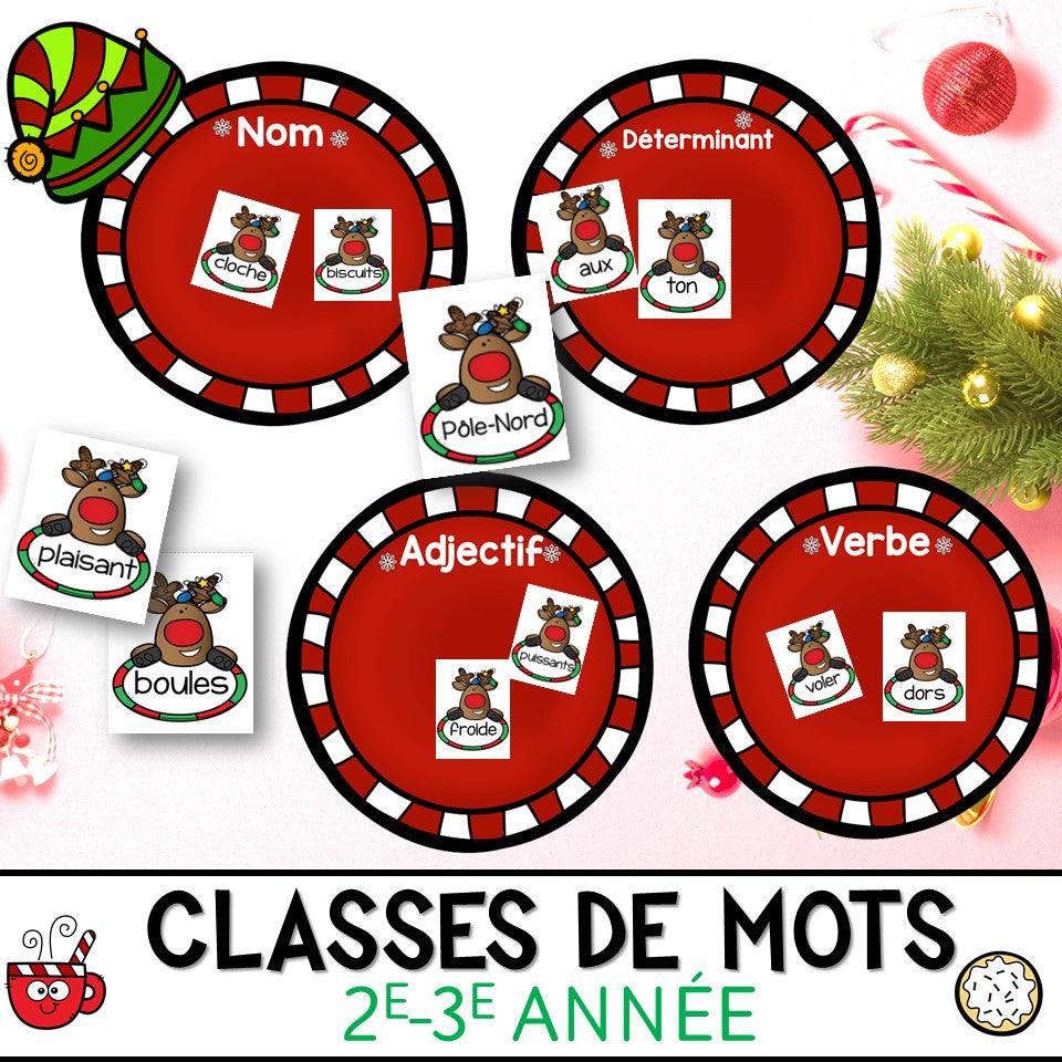 Classes de mots de Noël 2e-3e année