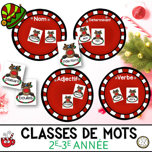 Classes de mots de Noël 2e-3e année