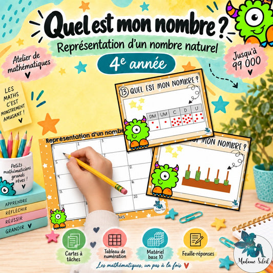 Représentation d'un nombre naturel en 4e année