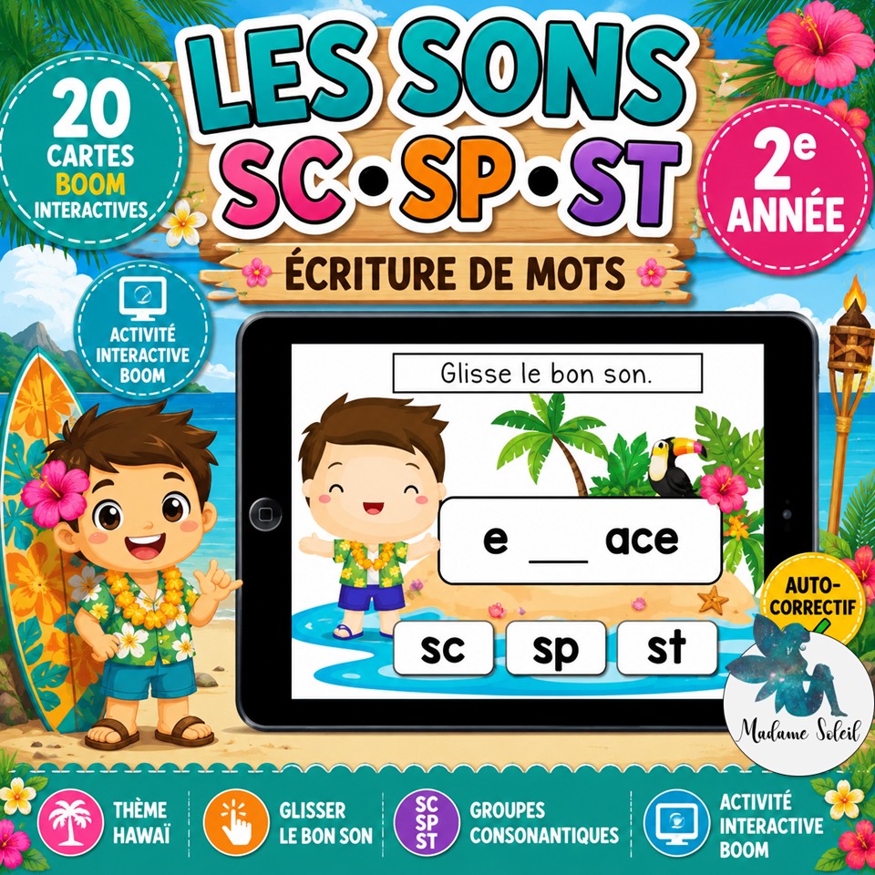 Les consonnes doubles Boom Cards