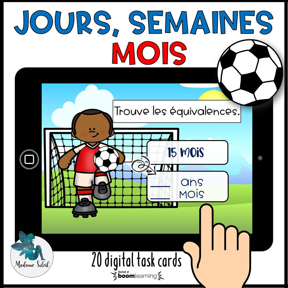 Équivalence de temps dans une année - Boom Cards