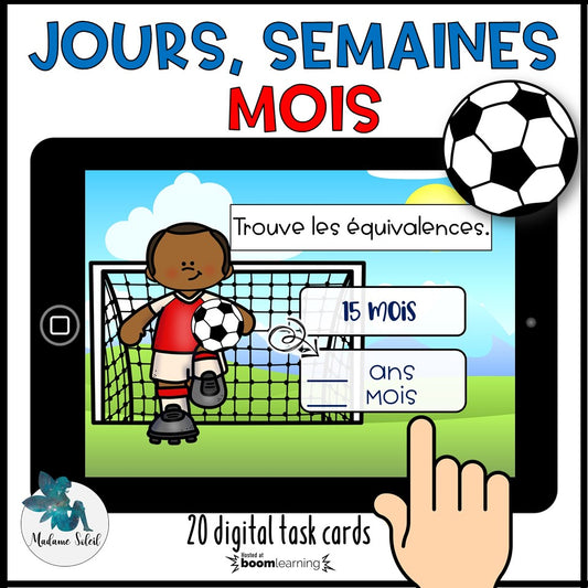 Équivalence de temps dans une année - Boom Cards