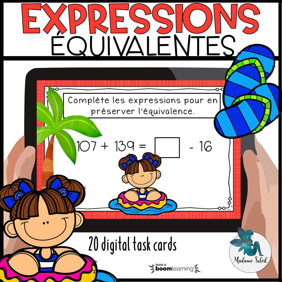 Expressions équivalentes 0 à 300 - Boom Cards