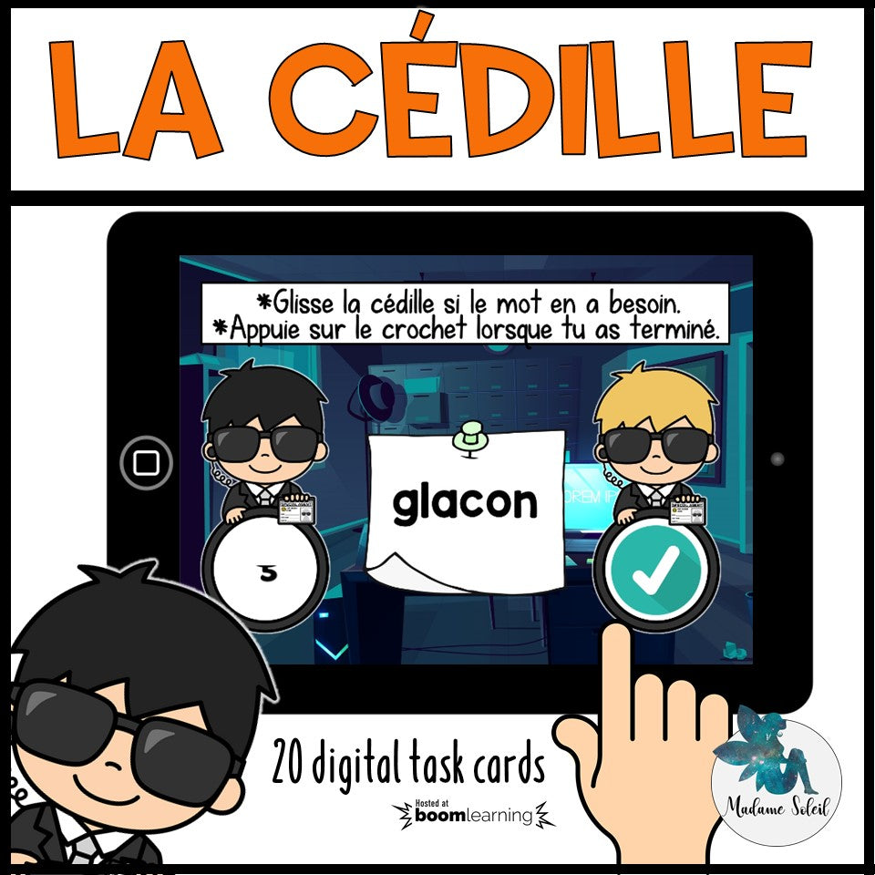 La cédille Boom Cards